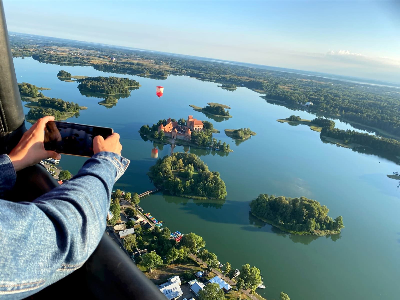 Perfect shot of Trakai Lake Castle